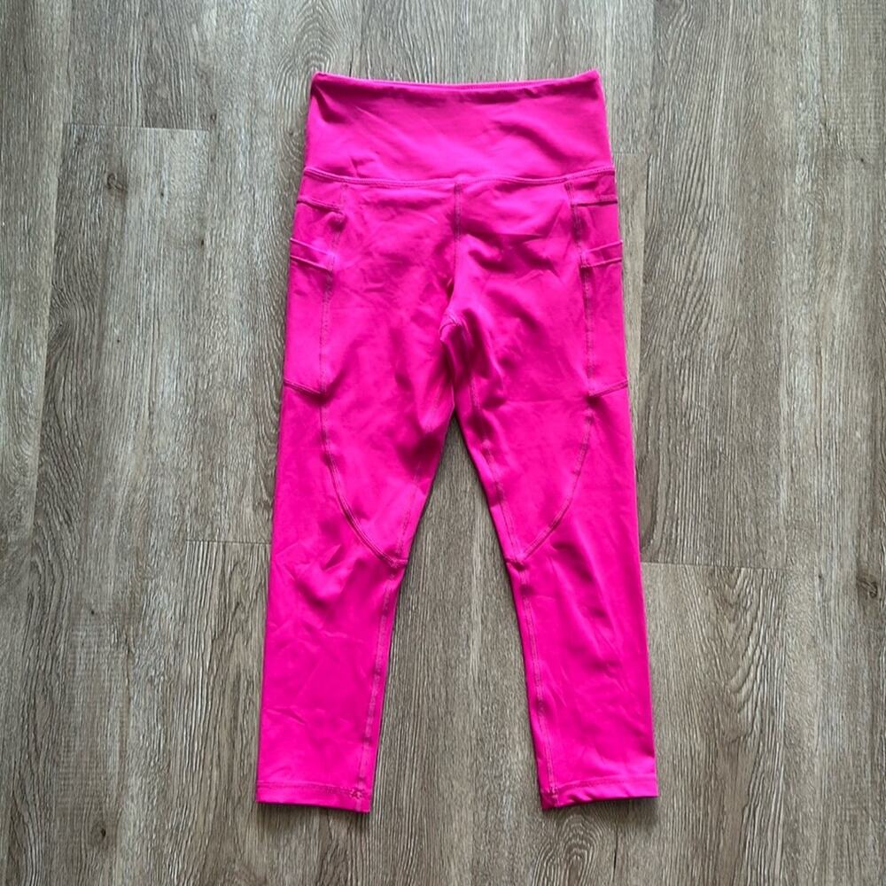 ZYIA Pocket Light n Tight Hi-Rise Capri‎ Pink Size 2
